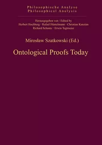 Ontological Proofs Today cover