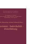 Persistenz, Indexikalität, Zeiterfahrung cover
