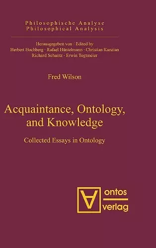 Acquaintance, Ontology, and Knowledge cover