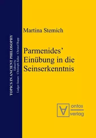 Parmenides' Einübung in die Seinserkenntnis cover