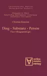 Ding - Substanz - Person cover