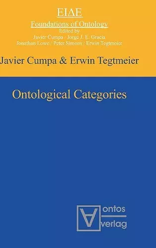 Ontological Categories cover