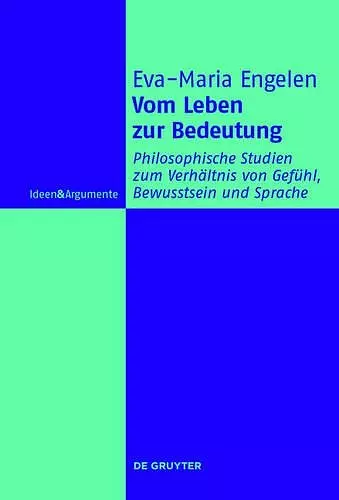 Vom Leben zur Bedeutung cover