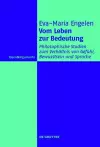 Vom Leben zur Bedeutung cover