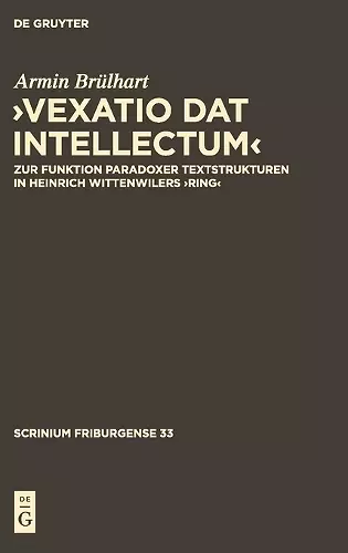,Vexatio dat intellectum' cover