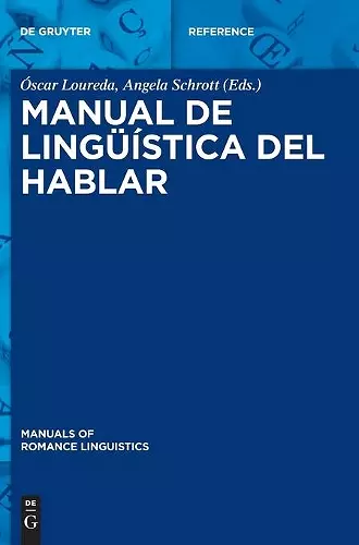 Manual de Lingüística del Hablar cover