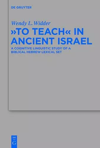 "To Teach" in Ancient Israel cover