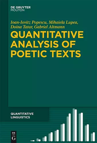 Quantitative Analysis of Poetic Texts cover