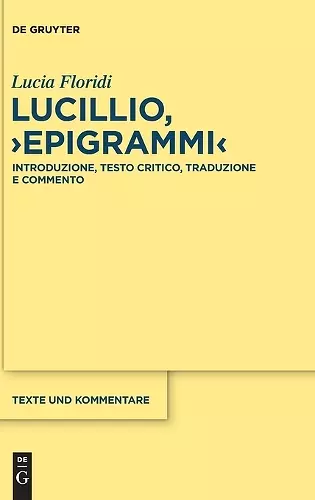 Lucillio, "Epigrammi" cover