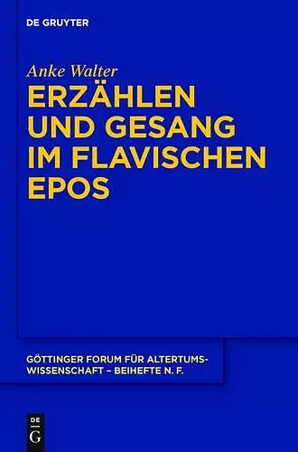 Erzählen und Gesang im flavischen Epos cover