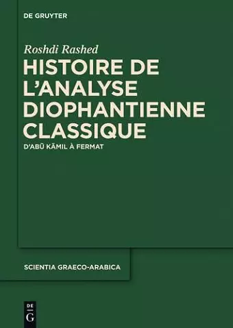 Histoire de l'analyse diophantienne classique cover