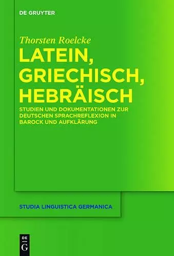 Latein, Griechisch, Hebräisch cover