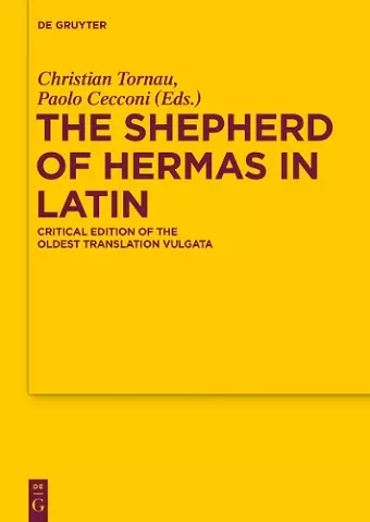 The Shepherd of Hermas in Latin cover