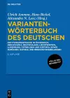 Variantenwörterbuch des Deutschen cover