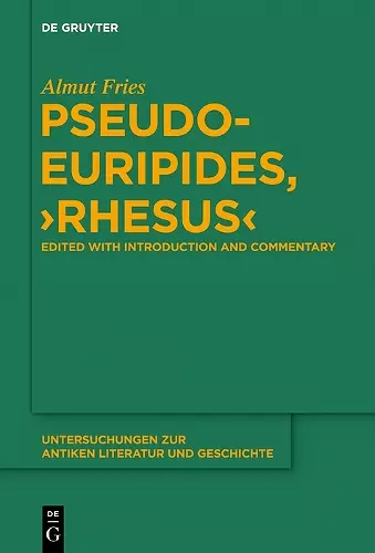 Pseudo-Euripides, "Rhesus" cover