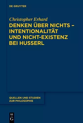 Denken über nichts - Intentionalität und Nicht-Existenz bei Husserl cover