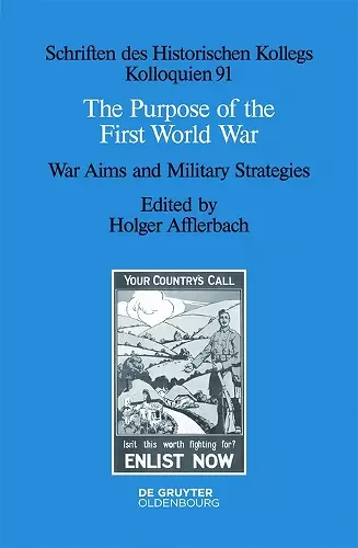 The Purpose of the First World War cover