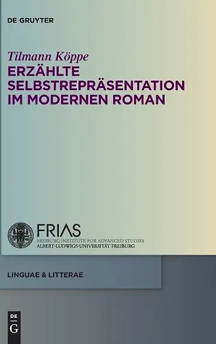 Erzählte Selbstrepräsentation im modernen Roman cover