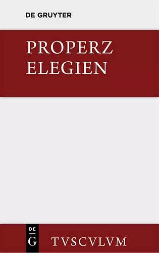 Elegien cover