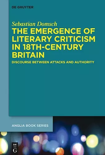 The Emergence of Literary Criticism in 18th-Century Britain cover