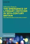 The Emergence of Literary Criticism in 18th-Century Britain cover