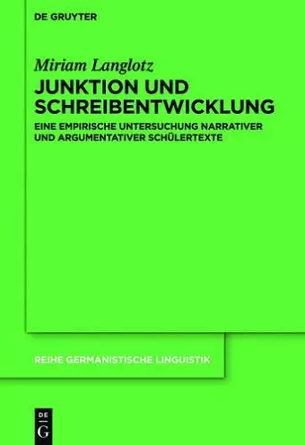 Junktion und Schreibentwicklung cover