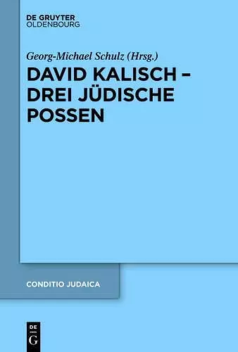 David Kalisch - drei jüdische Possen cover