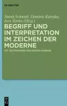 Begriff und Interpretation im Zeichen der Moderne cover