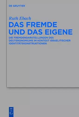 Das Fremde und das Eigene cover