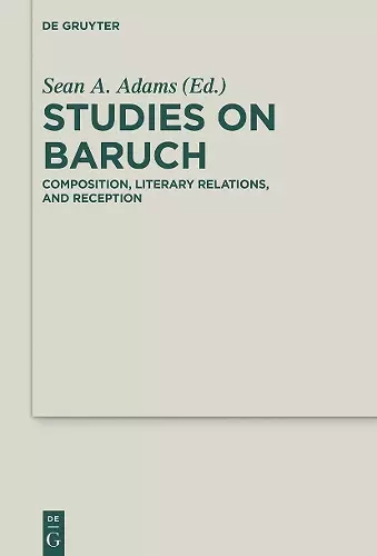 Studies on Baruch cover