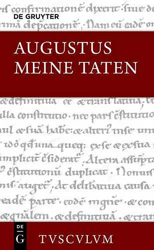 Meine Taten / Res Gestae Divi Augusti cover