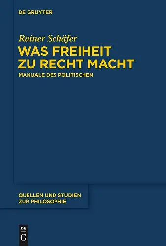 Was Freiheit zu Recht macht cover