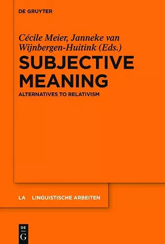 Subjective Meaning cover