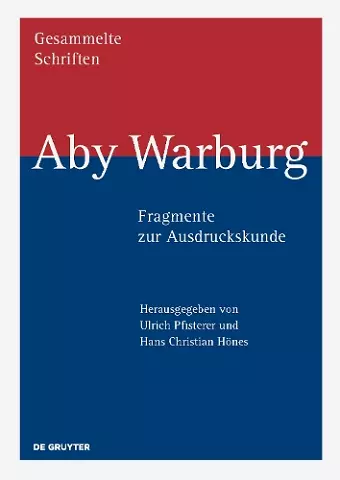 Aby Warburg – Fragmente zur Ausdruckskunde cover