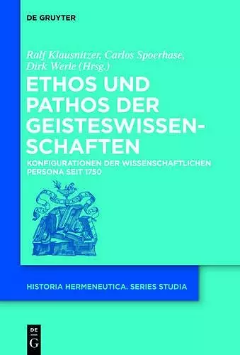 Ethos und Pathos der Geisteswissenschaften cover