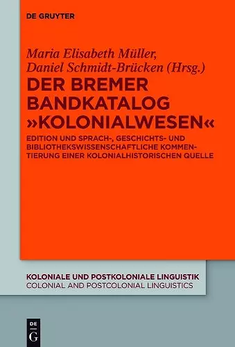 Der Bremer Bandkatalog "Kolonialwesen" cover