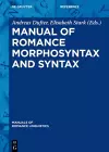 Manual of Romance Morphosyntax and Syntax cover