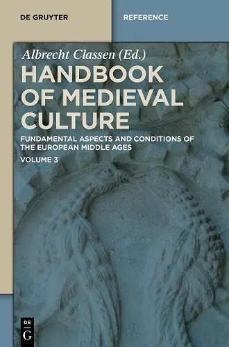 Handbook of Medieval Culture. Volume 3 cover