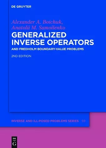 Generalized Inverse Operators cover