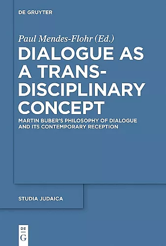 Dialogue as a Trans-disciplinary Concept cover