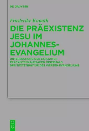 Die Präexistenz Jesu im Johannesevangelium cover