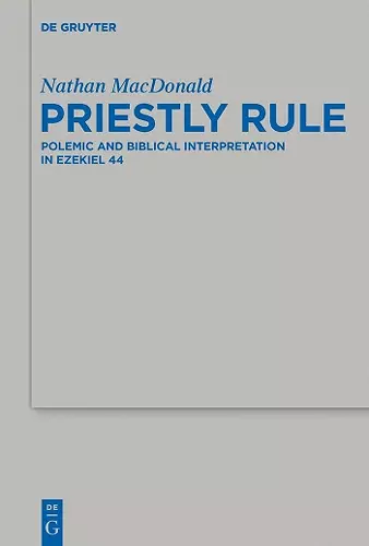 Priestly Rule cover