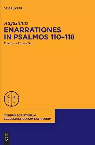 Enarrationes in Psalmos 110-118 cover