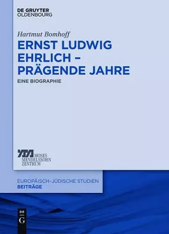 Ernst Ludwig Ehrlich - prägende Jahre cover