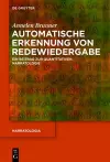 Automatische Erkennung Von Redewiedergabe cover