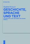 Geschichte, Sprache Und Text cover