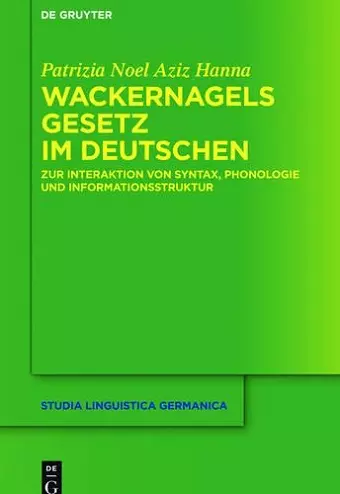 Wackernagels Gesetz im Deutschen cover