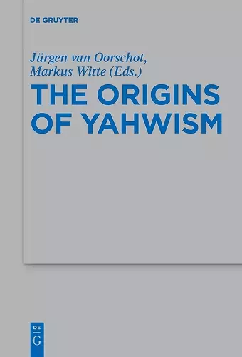 The Origins of Yahwism cover
