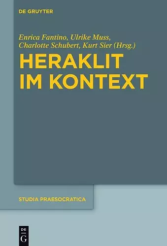 Heraklit Im Kontext cover