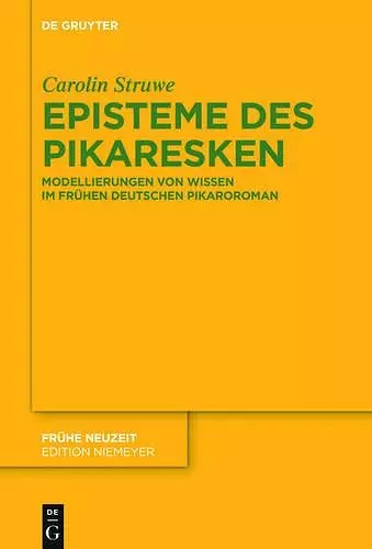 Episteme Des Pikaresken cover